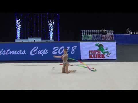 Sabina Tashkenbaeva UZB ribbon Christmas Cup 2018