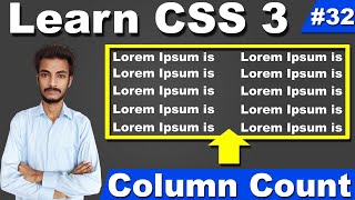 Column Count Property in CSS, How to divide HTML CSS Paragraph content into 2 Columns,Cyber Warriors