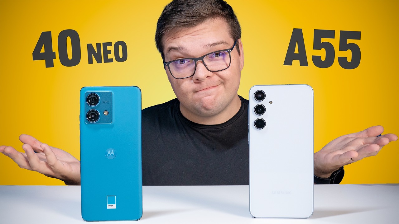 Galaxy A55 vs Edge 40 NEO | Comparativo