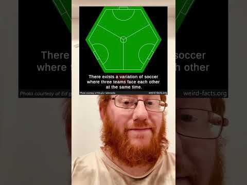 There exists a variation of soccer where three teams face each other at the same time.