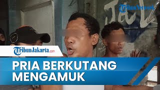 Penggerebekan Sarang Narkoba Kampung Bahari, Seorang Pria Berkutang Mengamuk Ditangkap Polisi