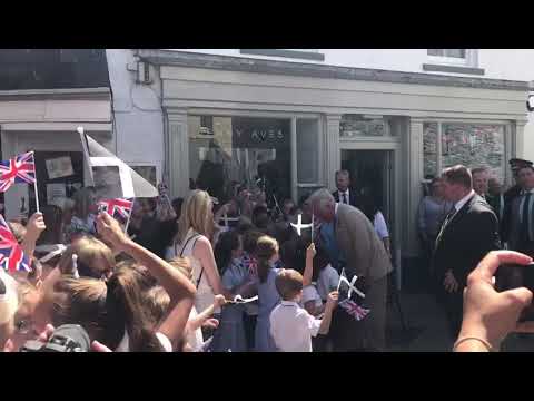 Prince Charles and Camilla in Mevagissey