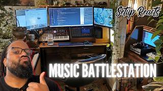Mid-century Modern Maximalist Music Battlestation Reaction
