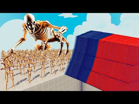 200x SKELETON + 1x GIANT vs EVERY GOD - Totally Accurate Battle Simulator TABS