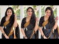Miya George Hot Saree Navel Show Seen Vertical Edit