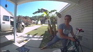 Porch Piracy in Action - Caught by Vivint Doorbell Camera