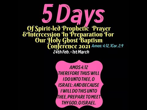 Pray!!! Prepare!!! Prevail!!  5 Days of Strategic Prayer and Intercession Day 3