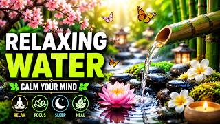 Relaxing Water Sounds & Beautiful Music | Deep Sleep, Stress Relief & Inner Peace 🌸