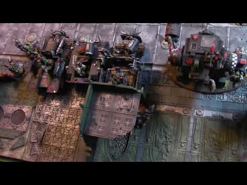 Warhammer 40,000 (40K) Battle Report Deathskull Orks vs Crimson Fists Space Marines 1,500 Points