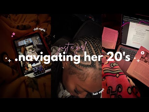 figuring life out as a 20 yr old girl ♡ | 9-5, hair appt, college student, chill nights