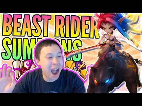 We Summon A BEAST RIDER!? 1st Beast Rider SUMMONED! - OP NAT 5s & Rates! - Summoners War