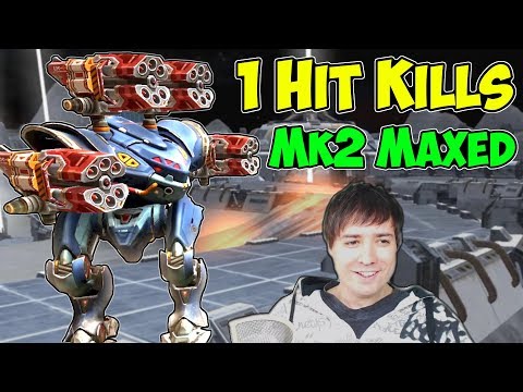 More One Shot Kills - War Robots Mk2 Vortex Spectre Maxed Gameplay WR