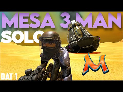 Solo Ark Veteran Conquers 3 MAN On The Hardest Cluster - MESA 3 MAN