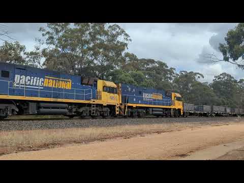 3XM4 PN Steel and intermodal service, 3/4/24, Stawell West