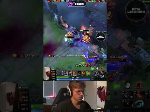 DAZZLE SAVED TOPSON'S LIFE AND GAVE HIM SECOND CHANCE DOTA 2 #dota2 #gamer #gaming #outplay #twitch