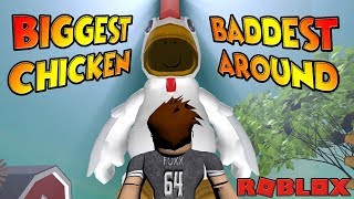 Roblox Chicken Simulator Become Massive Free Video Search Site - taking on the biggest chicken in the yard roblox chicken simulator
