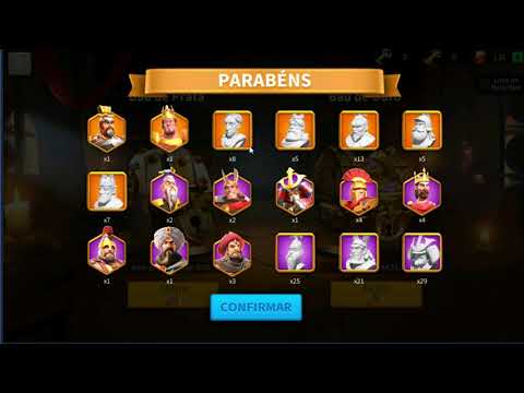 Rise of Kingdoms - Abrindo 159 Chaves douradas