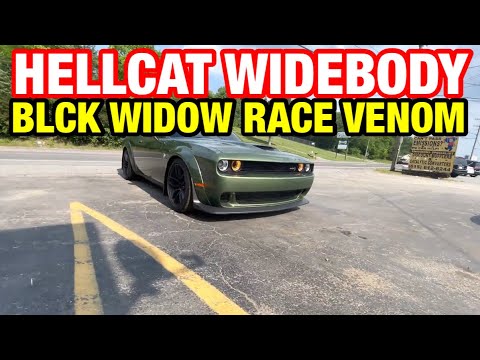 2021 Dodge Hellcat SRT WIDEBODY 6.2L SUPERCHARGED HEMI V8 DUAL EXHAUST w/ BLACK WIDOW RACE VENOM!