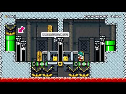 キラー大砲のからくりダンジョン　Blaster Dungeon by TAKE 一SUPER MARIO MAKER一 No Commentary 1AN