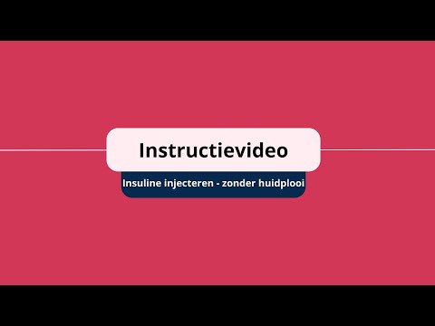 Instructievideo Injecteren insuline zonder huidplooi