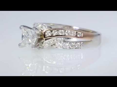 1.25CT Princess Diamond Engagement Ring IGI Cert/Appr $6K $2750