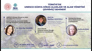 Türkiye'de UNESCO Dünya Miras Alanları ve Alan Yönetimi Çevrim İçi Sem