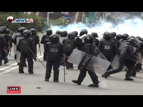 डा. गोविन्द केसीको प्रदर्शनमा उत्रिएका प्रदर्शनकारी र प्रहरीबीच झडप - NEWS24 TV