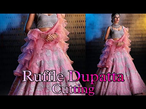 How to make ruffle dupatta || magnet thread