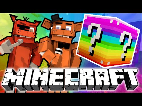 Minecraft: Five Nights at Freddy's RAINBOW Lucky Block Challenge!