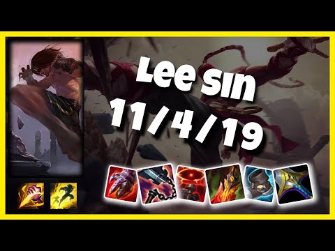 Lee Sin Jungle S11 11.2 Challenger Replay (11/4/19) - BR