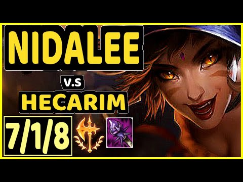 KIREI (NIDALEE) vs HECARIM - 7/1/8 KDA JUNGLE CHALLENGER GAMEPLAY - EUW