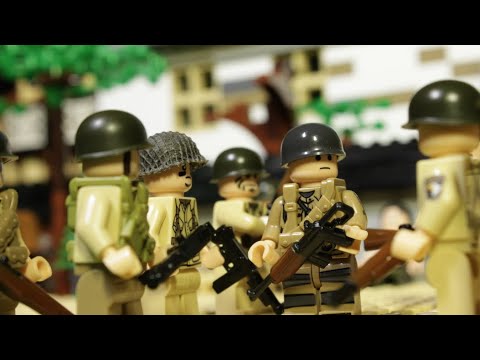 LEGO WW2 NORMANDY D-DAY AIRBORNE ASSAULT - Band of brothers lego film