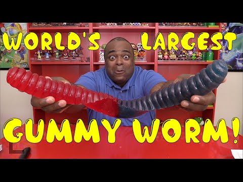 WORLD'S LARGEST GUMMY WORM UNBOXING! Video