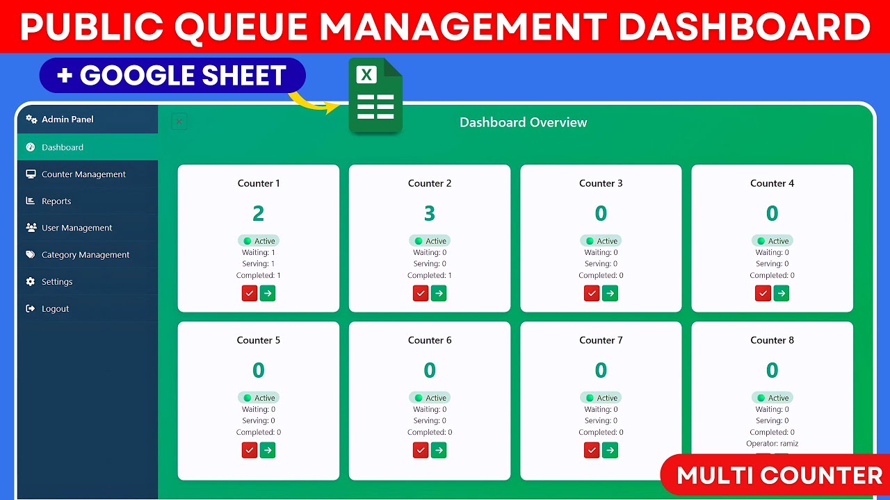 How to Build Advanced Public Queue System with Google Sheet & Apps Script | D48