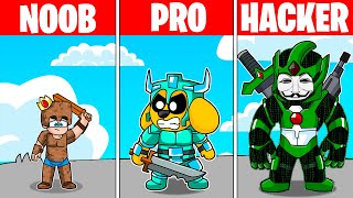 JUGADOR NOOB vs PRO vs HACKER: SI PIERDES COMES HUEVO CRUDO!!