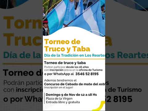 Domingo 09/11/25. 12 hs. Los Reartes, Prov. de Cordoba. #locosxeltruco #truco #trucoargentino