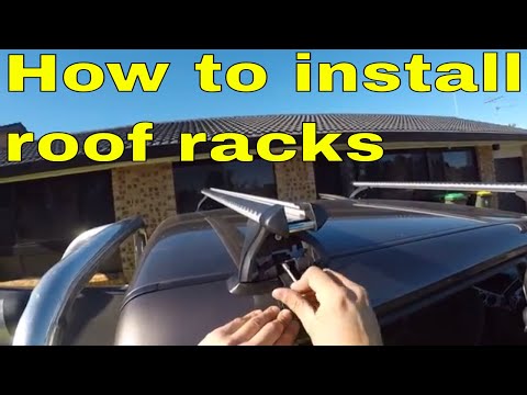 how to install roof racks on any car - Mitsubishi Triton L200