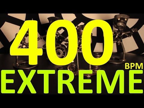 400 BPM - EXTREME - 4/4 Drum Track - Metronome - Drum Beat