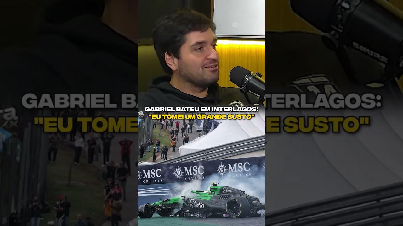 A forte batida de Gabriel Bortoleto no GP de Interlagos #shorts