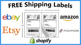 How To Get FREE Shipping Labels for Amazon, Ebay, Poshmark, Etsy, Mercari | Monetary Ocean 2019