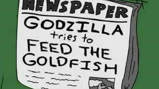 Godzilla Tries to Feed the Goldfish