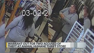 Albuquerque police search of suspects in thrift store shoplifting