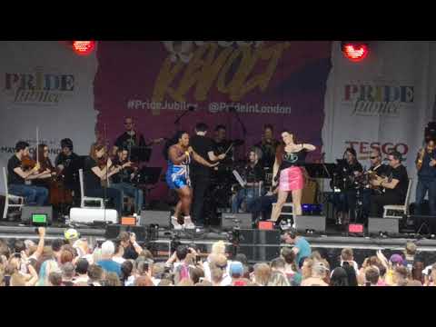 Lucie Jones performs at London pride 2019