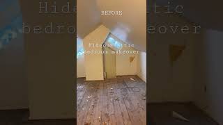 BEFORE: Attic bedroom makeover.🛠️