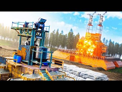 9,000 HOUR SOLO DEFENDS HQM QUARRY EMPIRE (1v11 Raid Defense) - Rust Movie