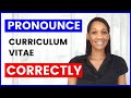 Curriculum Vitae Pronunciation (British and American English)
