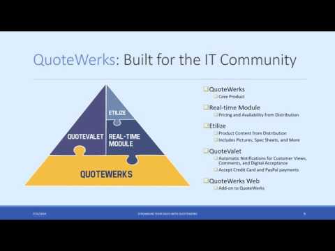 QuoteWerks Introduction Webinar