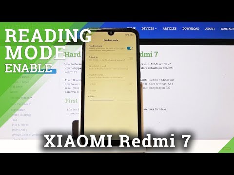 How to Allow Reading Mode in XIAOMI Redmi 7 – Display Settings