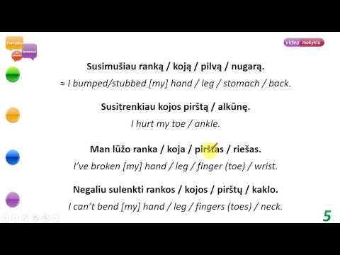 Lithuanian Basics Lesson 12. Illnesses - Everyday Sentences in Lithuanian