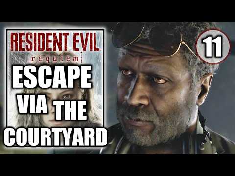 Resident Evil Requiem - Escape via the Courtyard - Find the Helicopter Key - Walkthrough Part 11